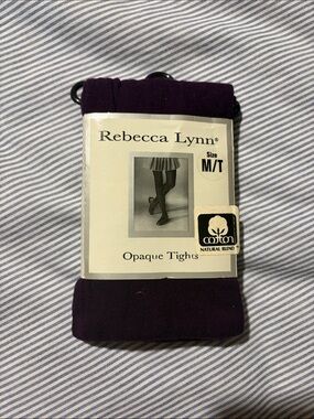 Rebecca Lynn Opaque Tights - Deep Plum